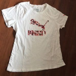 white puma t-shirt